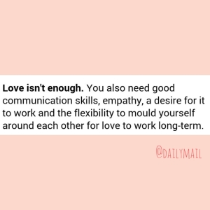 Love Isn't enough